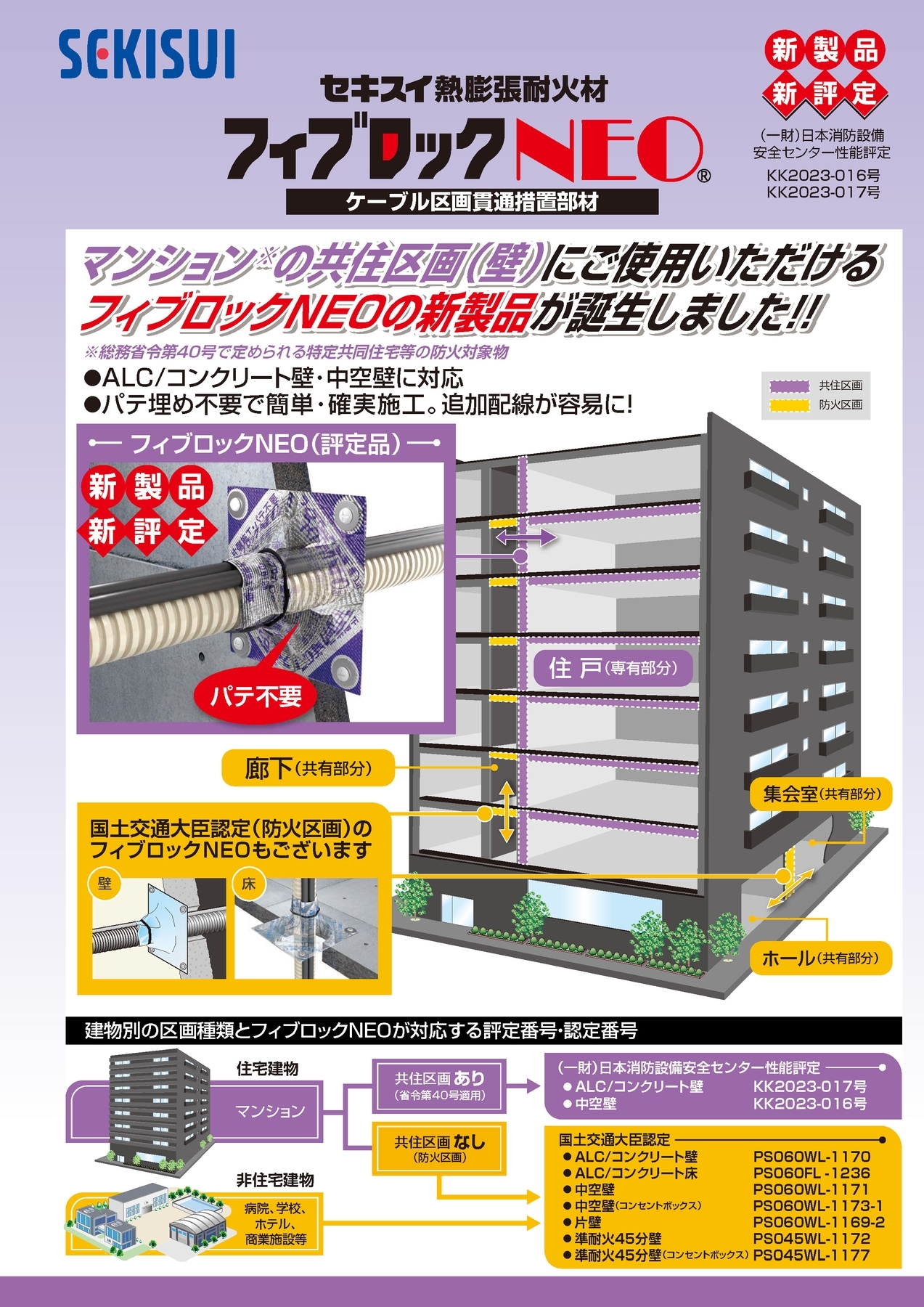 フィブロック 資料ダウンロード | 積水化学工業 耐火材料事業部